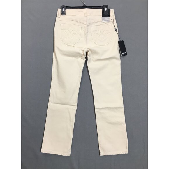 NWT Siwy Jean Womens Straight Leg Size 27 Lynn Milkshake Mid Rise Stretch - Picture 1 of 13